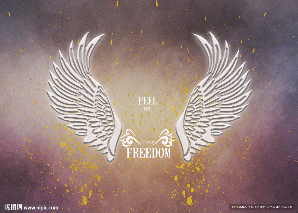 北欧网红翅膀背景墙