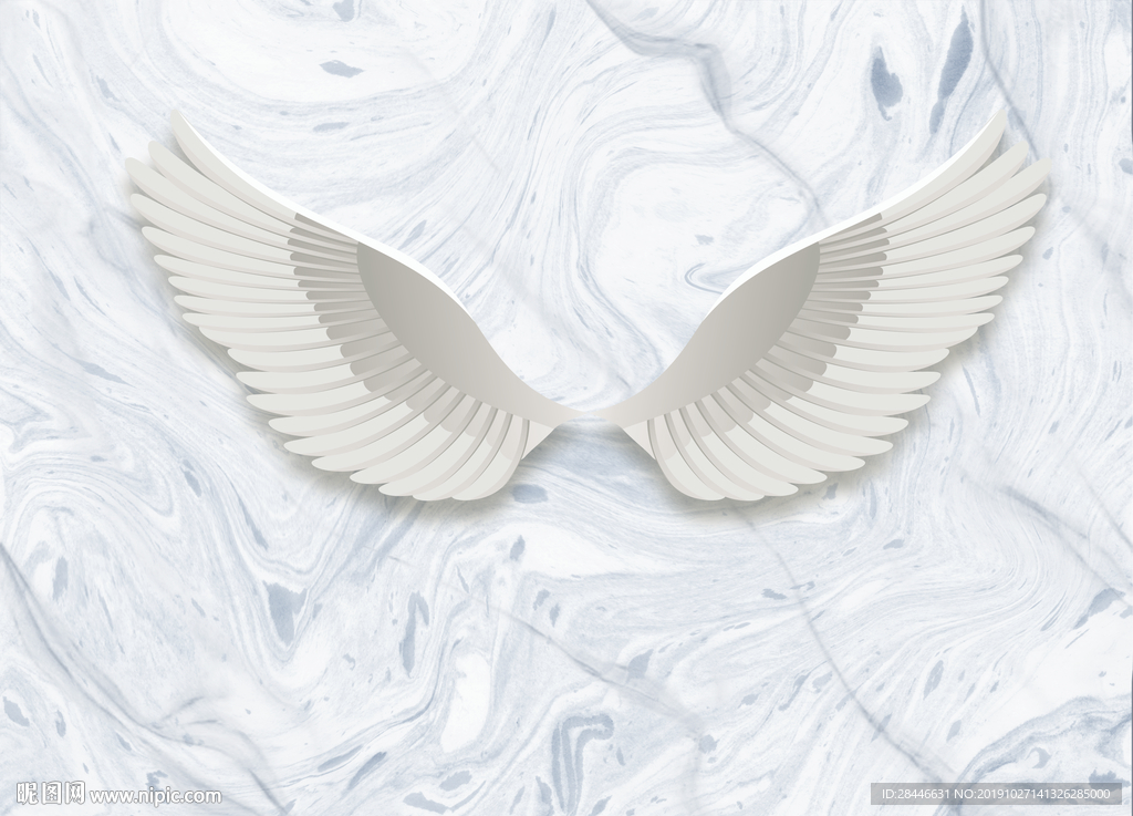 北欧网红翅膀背景墙