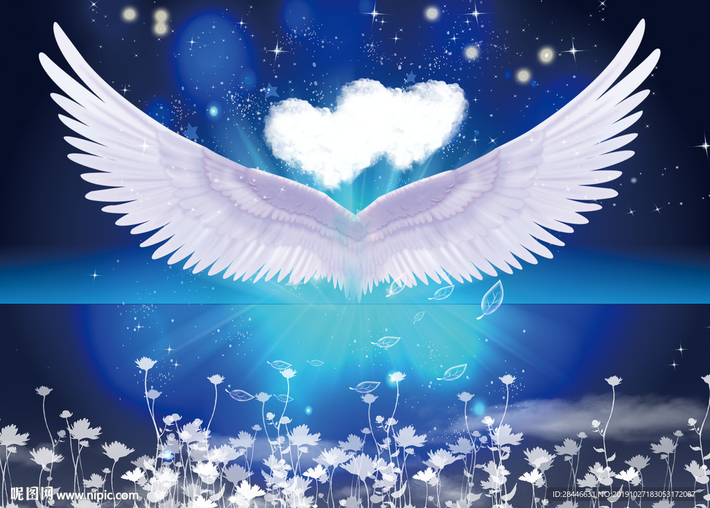 北欧网红翅膀背景墙