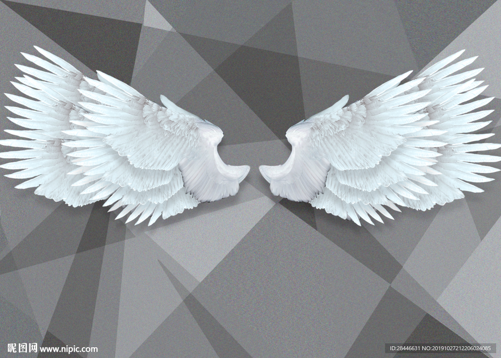 北欧网红翅膀背景墙