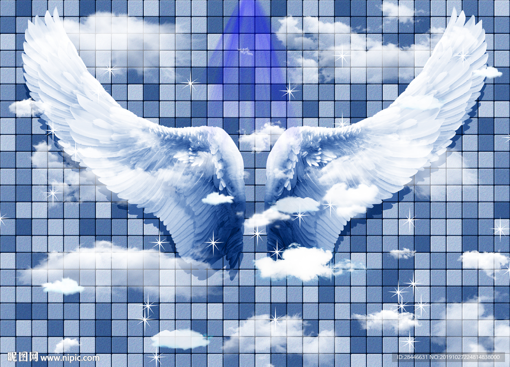 北欧网红翅膀背景墙