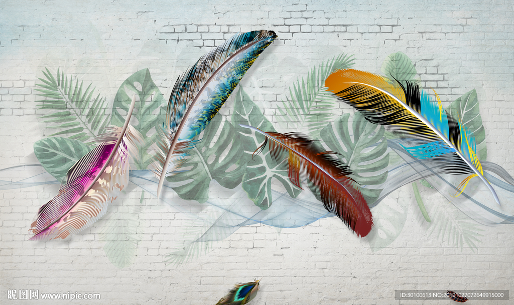 高档 新背景装饰画 TIF分层