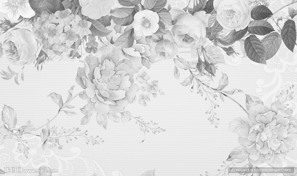 极品新款背景墙画 TIF分层