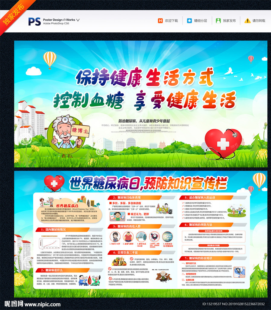 糖尿病展板