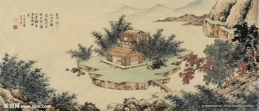 国画装饰画水墨画