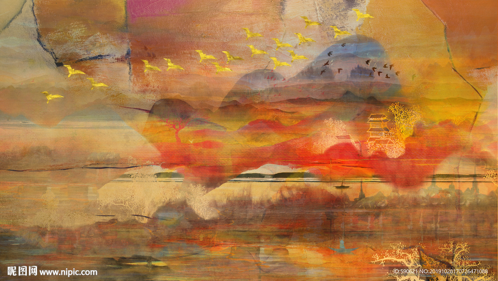 抽象油画