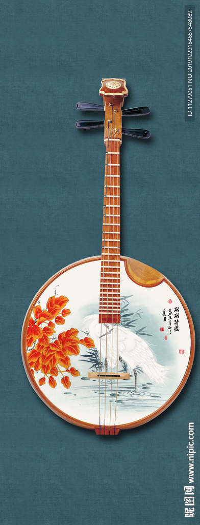 琵琶山水装饰画