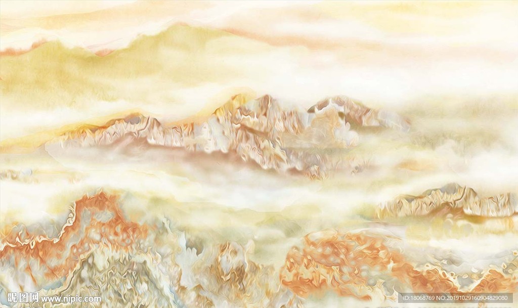 江山社稷飞黄腾达大理石山水纹理
