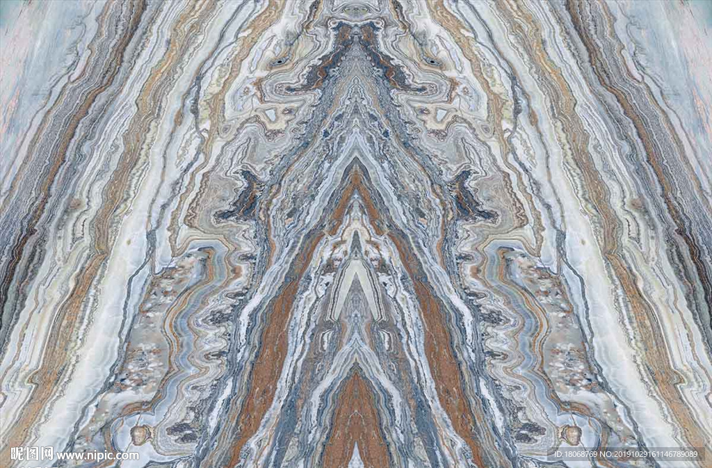 欧美地中海蓝色山水石纹素材