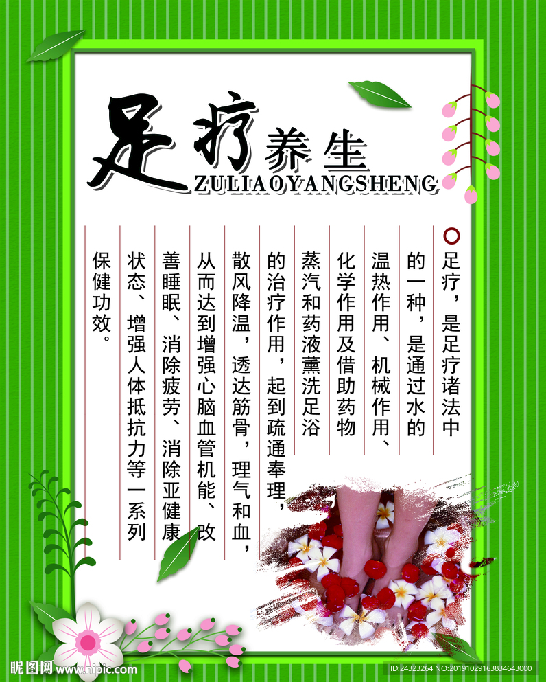 足疗 养生展板 五行养生 美容