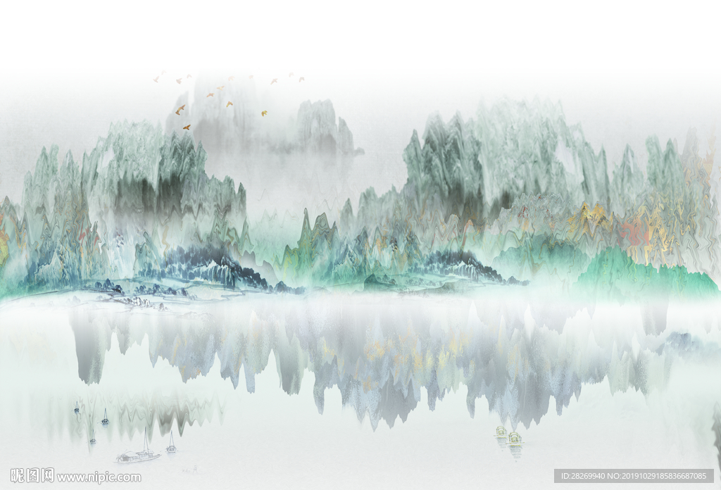 新中式山水画