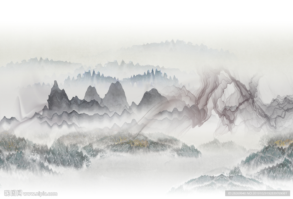 新中式山水画