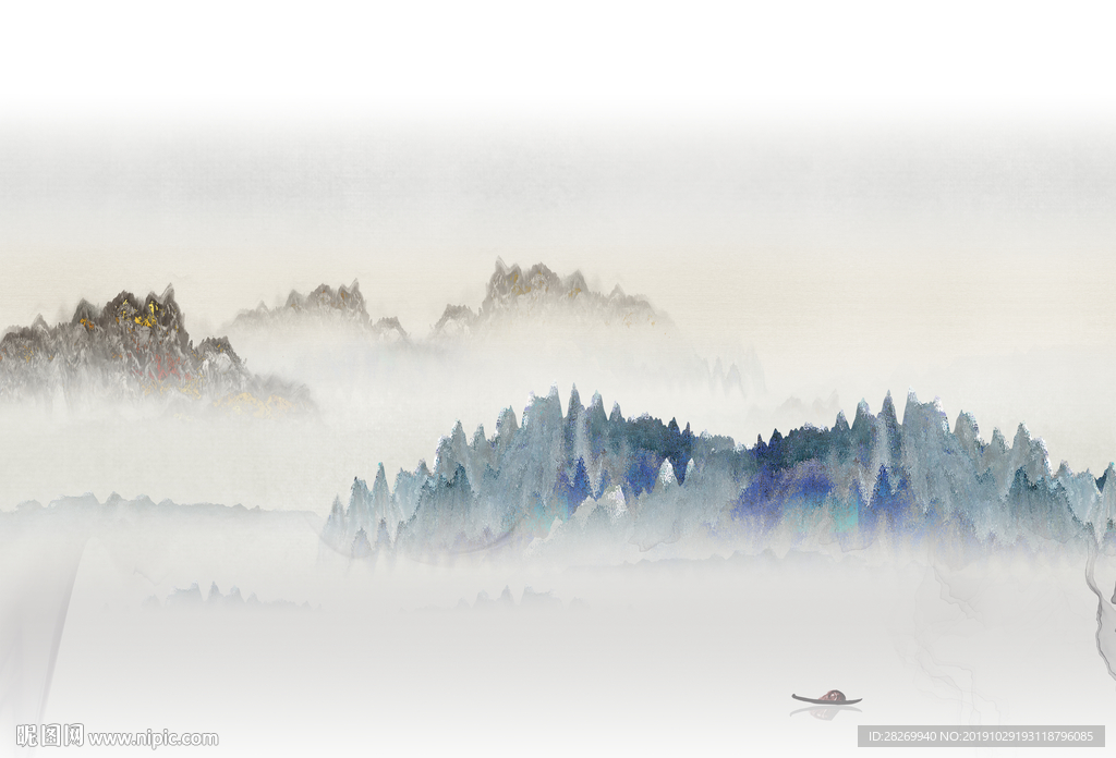 新中式山水画