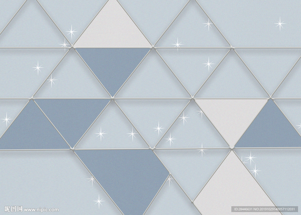 北欧卡通儿童房背景墙