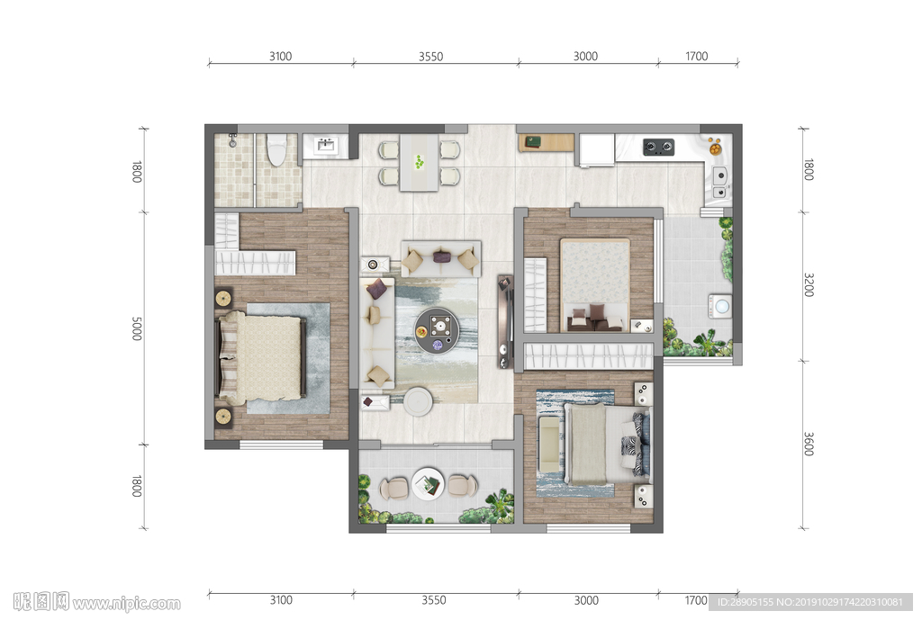 平面户型图 户型图 平面 彩平
