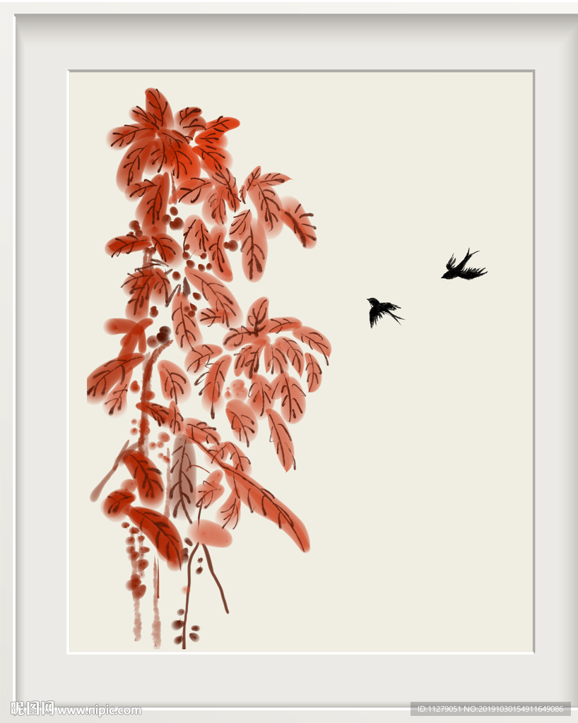 简约花鸟装饰画