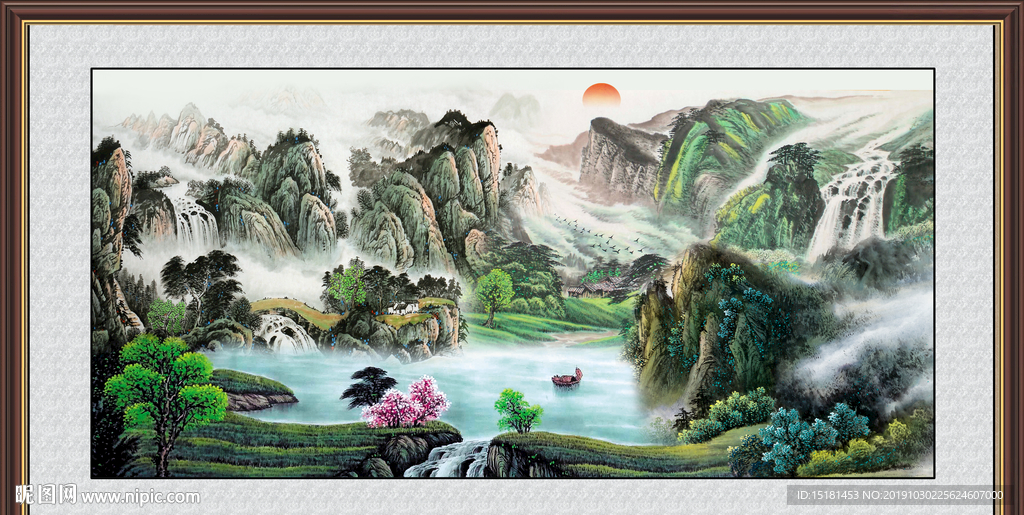 巨幅山水画