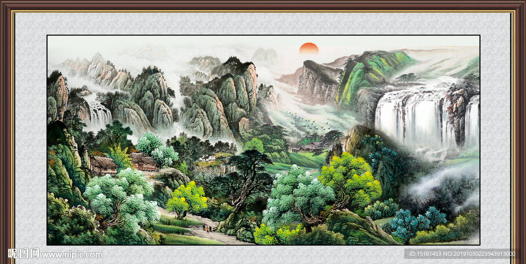 中国画山水
