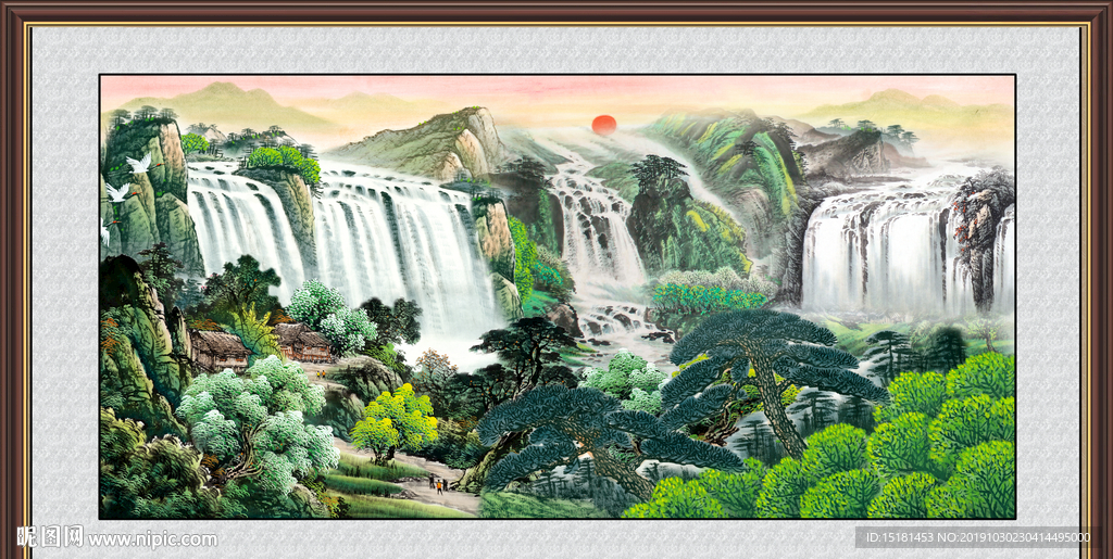 巨幅山水画
