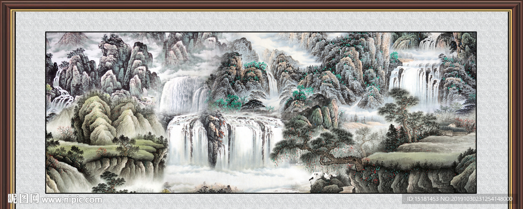 巨幅山水画