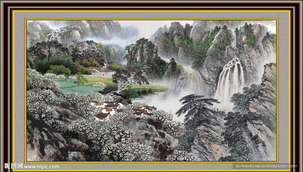 中国画山水
