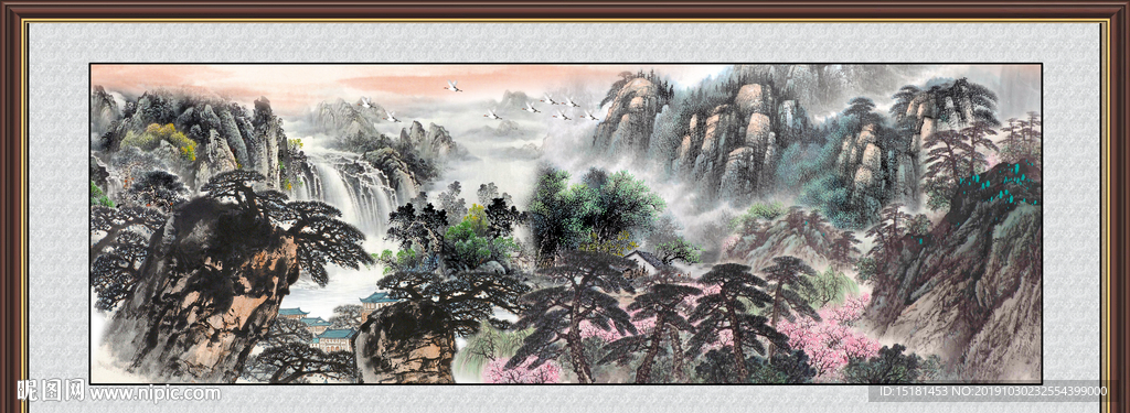 中国画山水