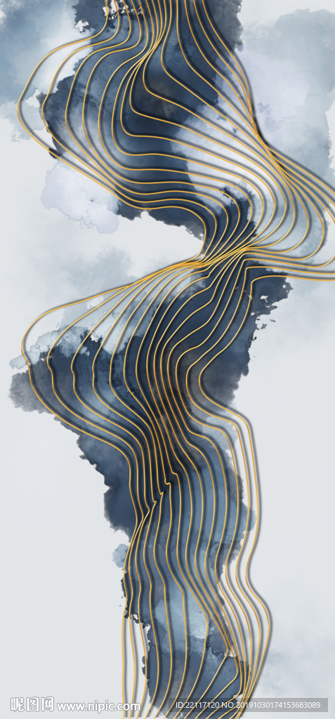 中国风写意水墨装饰画禅意水墨画