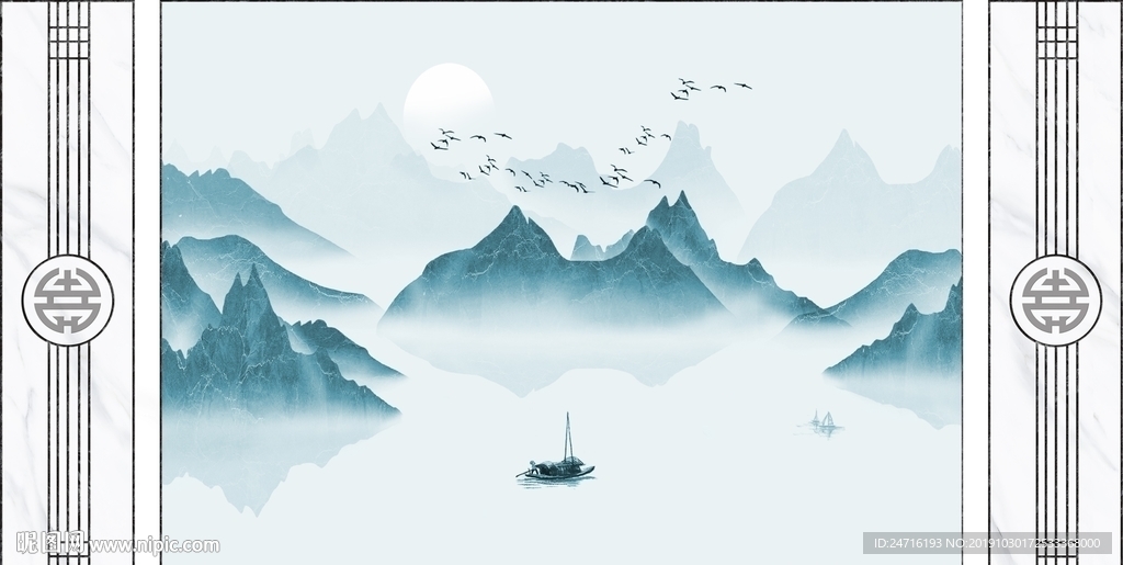 中式水墨画