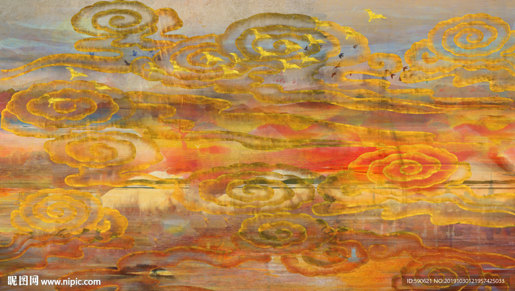 抽象油画