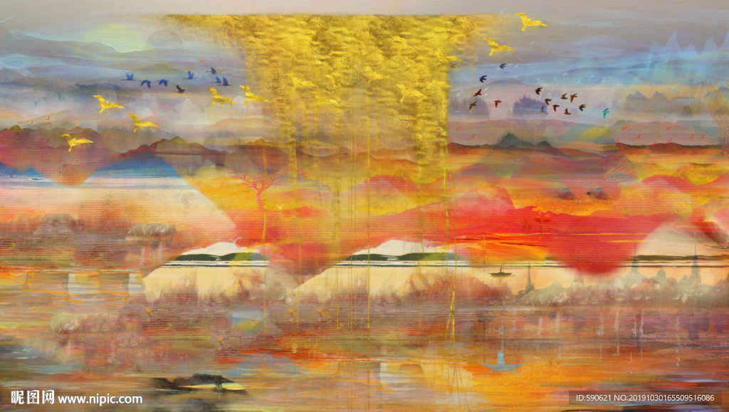 抽象油画