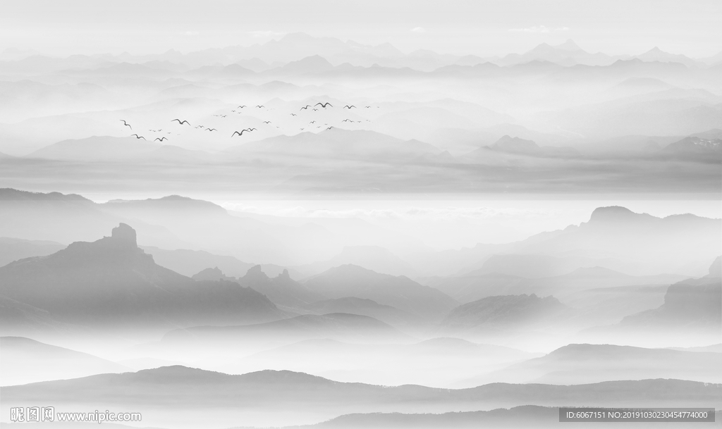 新中式山水画