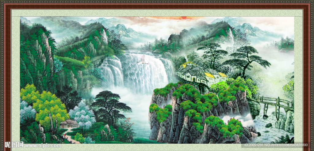 巨幅山水画