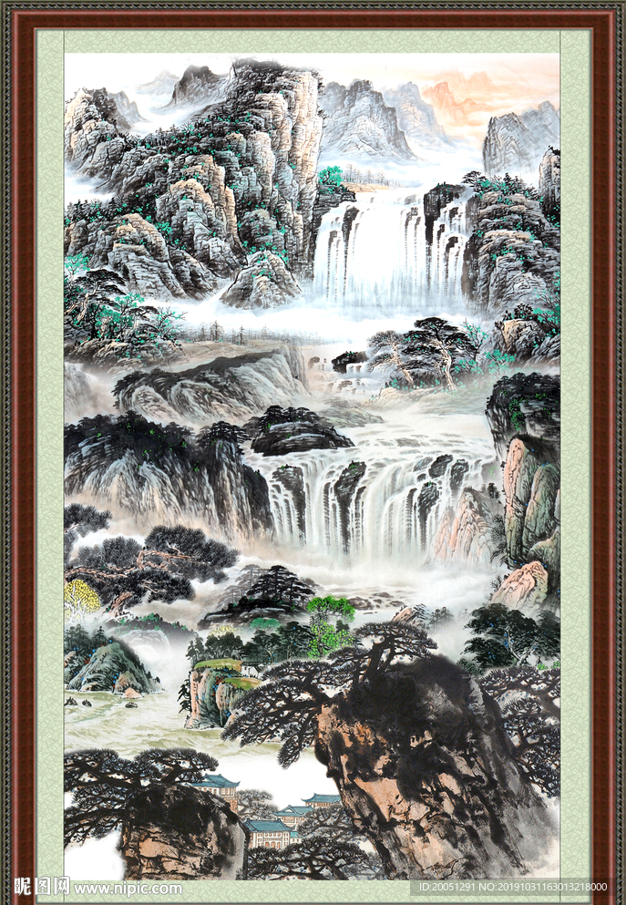 巨幅山水画