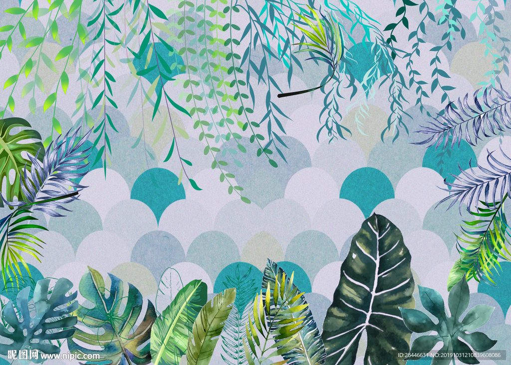 北欧小清新装饰画背景墙