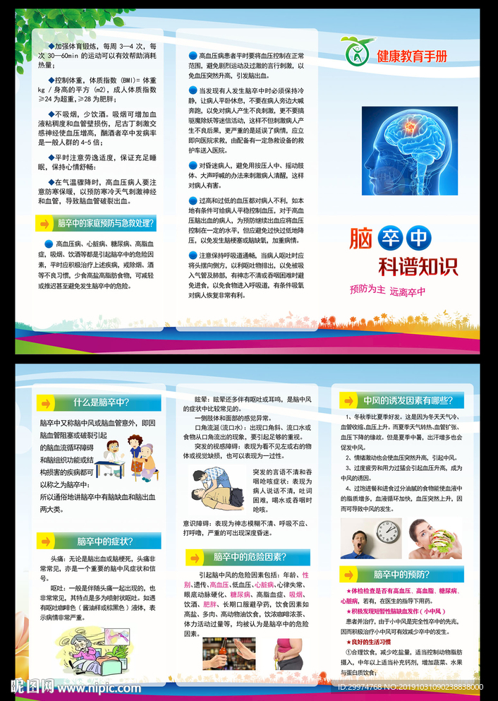脑卒中折页