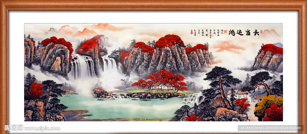 鸿运当头国画