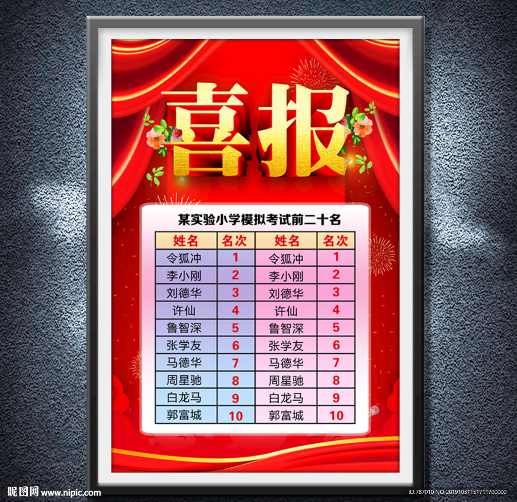喜报