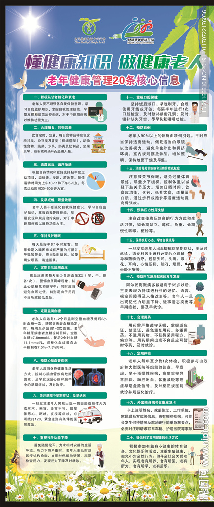 老年健康核心信息20条