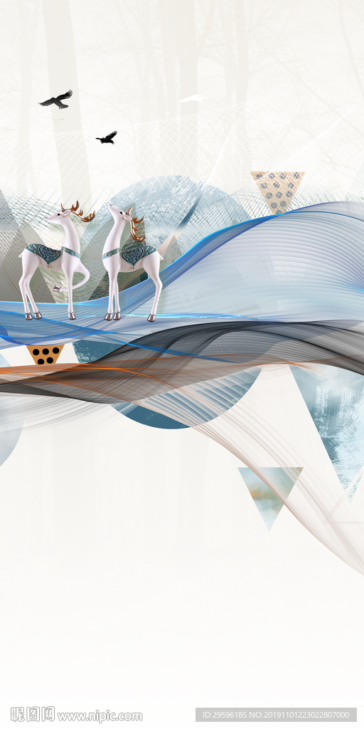 高清精美新玄关画 TIF分层