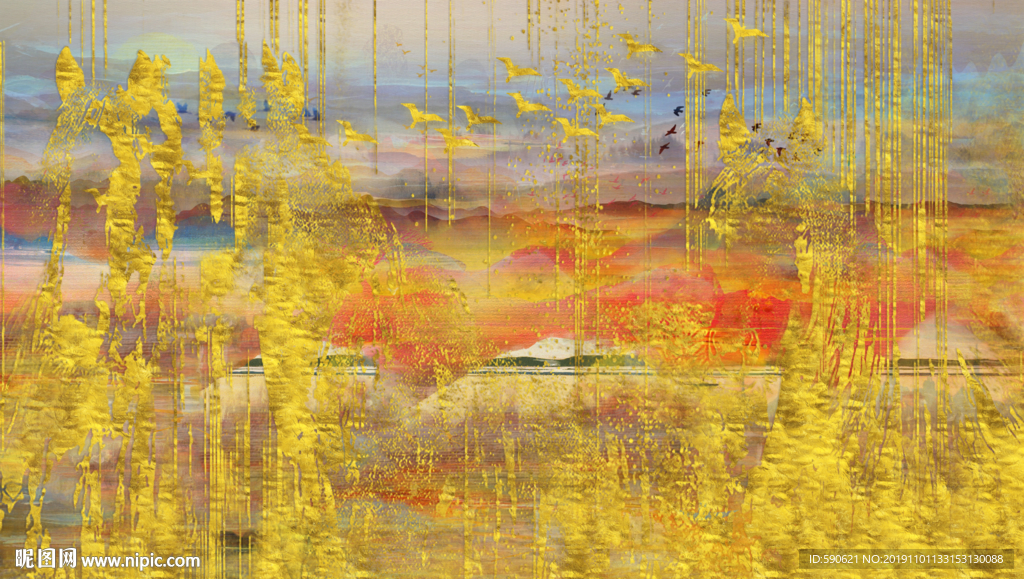 抽象油画