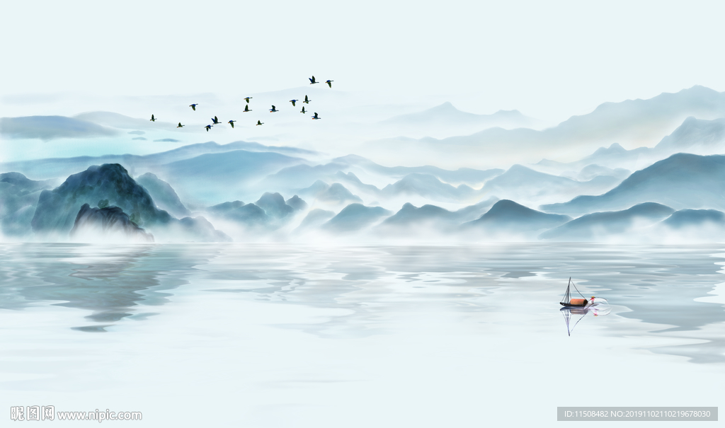 新中式水墨山水