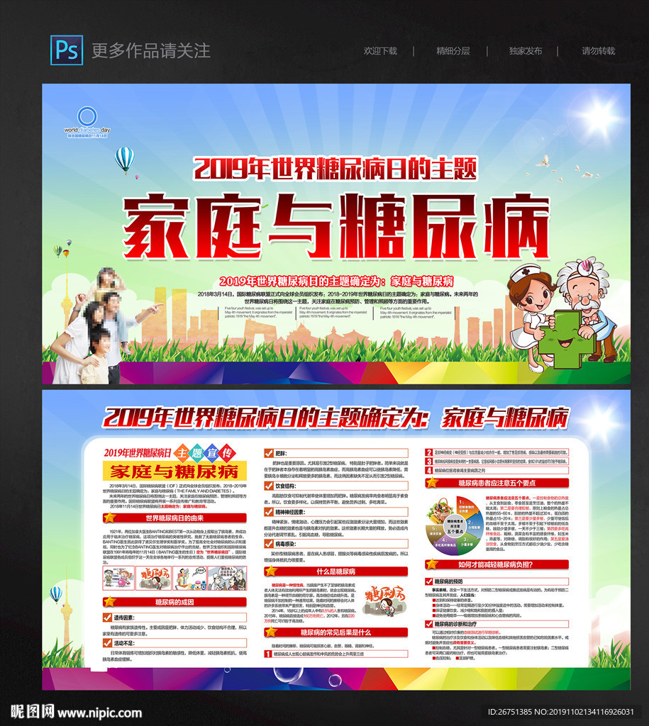 糖尿病展板