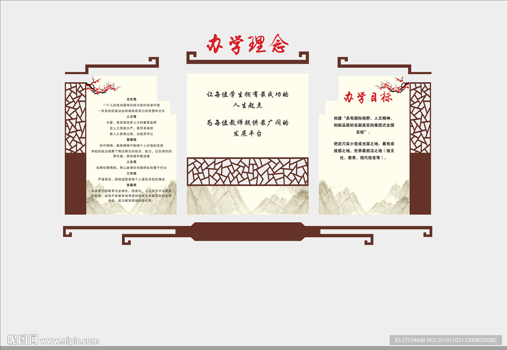 办学理念文化墙