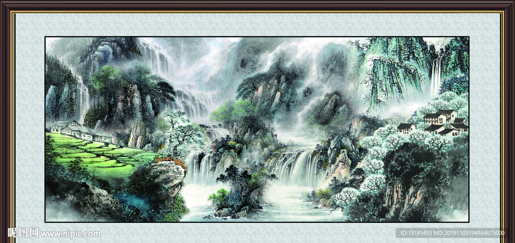 巨幅山水画