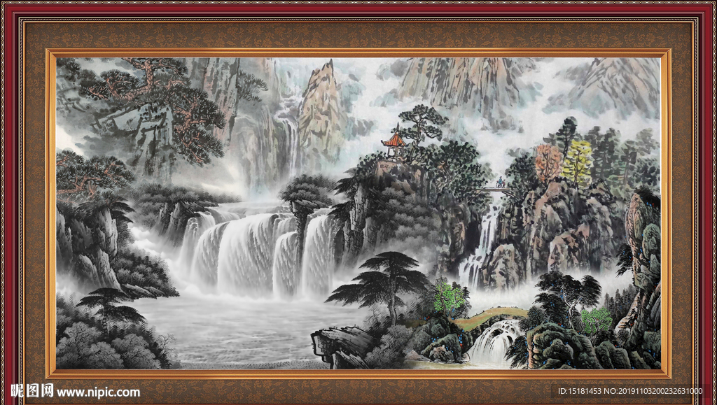 巨幅山水画
