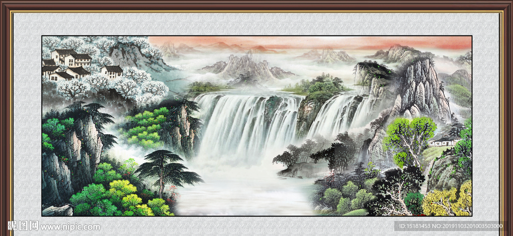 巨幅山水画