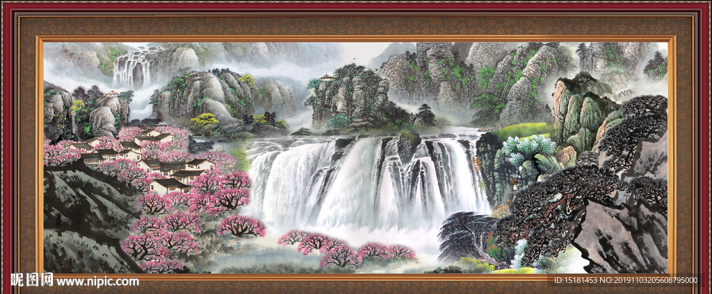 巨幅山水画