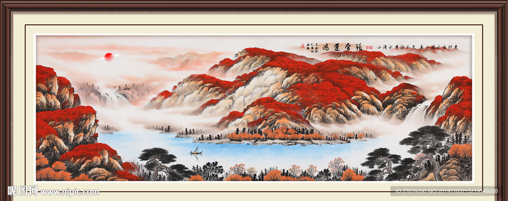 鸿运当头国画