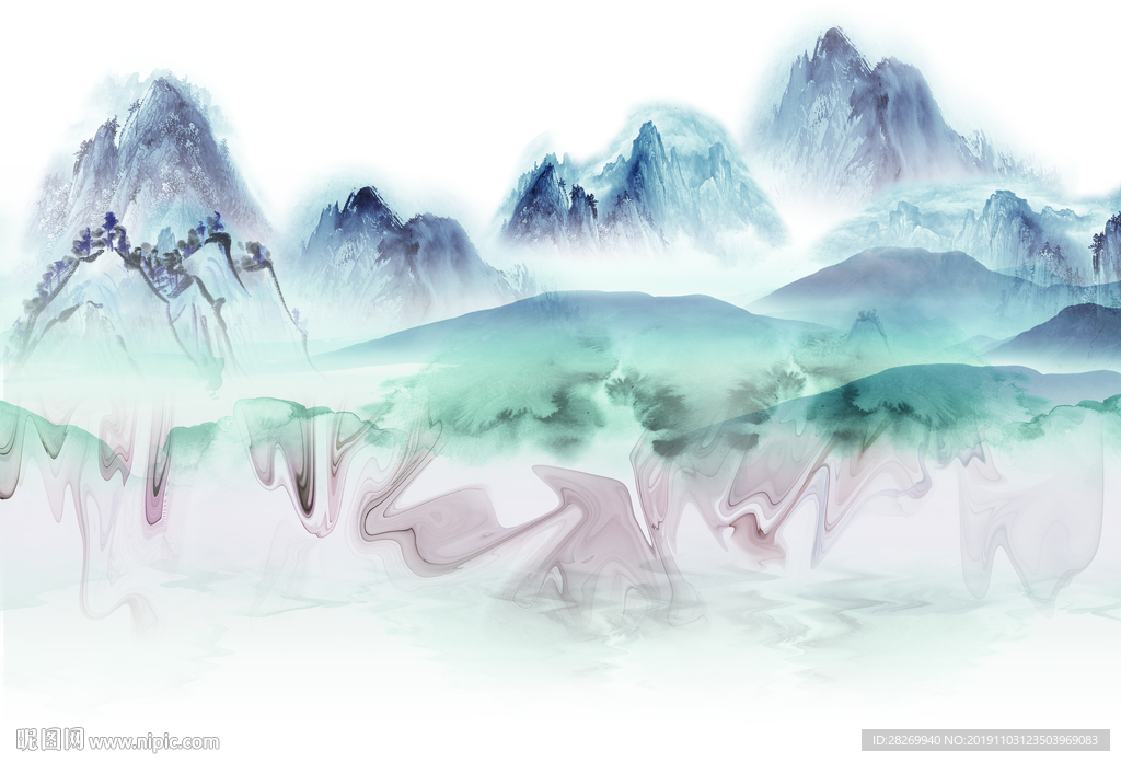 抽象山水画