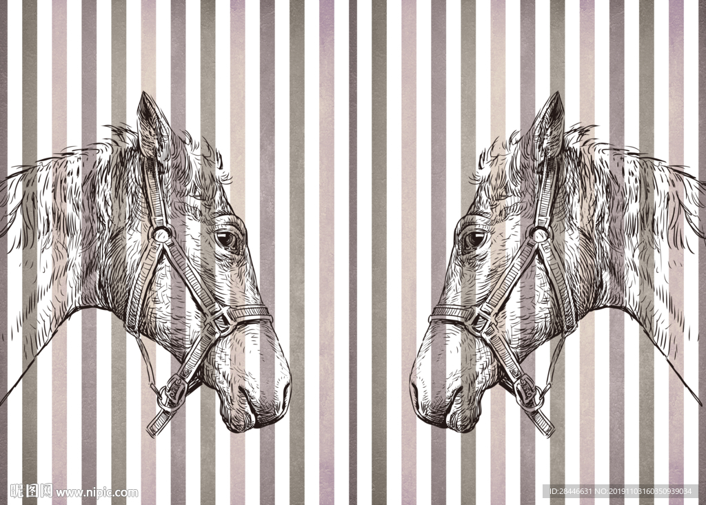 北欧简约时尚背景墙装饰画